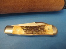 Case XX Burnt Stag Tony Bose Dog Leg Jack Pattern # TB52003 ATS-34 Case XX Burnt Stag Tony Bose Dog Leg Jack Pattern # TB52003 ATS-34