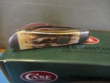 Case XX Burnt Stag Tony Bose Dog Leg Jack Pattern # TB52003 ATS-34 Case XX Burnt Stag Tony Bose Dog Leg Jack Pattern # TB52003 ATS-34