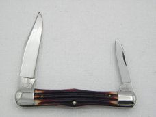 Queen Cutlery Co. #47 Half Whittler in Burnt Orange imitation Winterbottom Bone: 3 5/8” closed Queen Cutlery Co. #47 Half Whittler in Burnt Orange imitation Winterbottom Bone: 3 5/8” closed