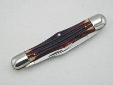 Queen Cutlery Co. #47 Half Whittler in Burnt Orange imitation Winterbottom Bone: 3 5/8” closed Queen Cutlery Co. #47 Half Whittler in Burnt Orange imitation Winterbottom Bone: 3 5/8” closed