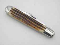Queen Cutlery Co. #28 English Jack in Winterbottom Bone: 4 1/2” closed; circa 1961 Queen Cutlery Co. #28 English Jack in Winterbottom Bone: 4 1/2” closed; circa 1961