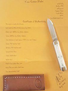 Kroo Giraffe bone Equal End,IRJ,N690,3.64"..long pull..bolsters and caps...coa and slip Kroo Giraffe bone Equal End,IRJ,N690,3.64"..long pull..bolsters and caps...coa and slip