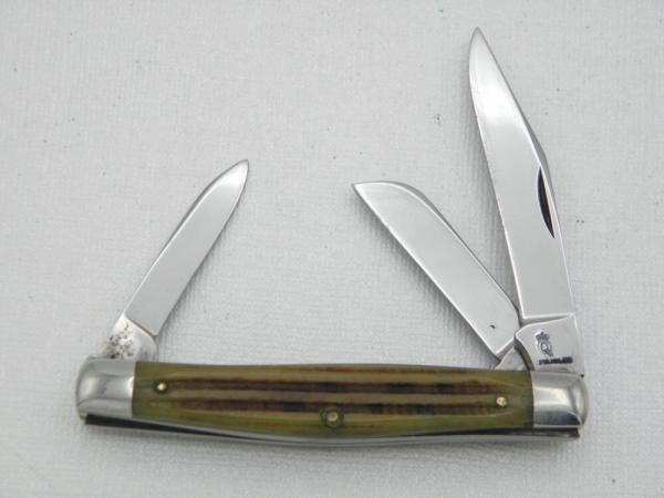 Queen Cutlery #26 Stockman Winterbottom bone: 3 1/4” closed, 1951 - 1954, Q STAINLESS Queen Cutlery #26 Stockman Winterbottom bone: 3 1/4” closed, 1951 - 1954, Q STAINLESS