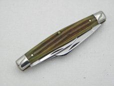 Queen Cutlery #26 Stockman Winterbottom bone: 3 1/4” closed, 1951 - 1954, Q STAINLESS Queen Cutlery #26 Stockman Winterbottom bone: 3 1/4” closed, 1951 - 1954, Q STAINLESS