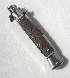NEW FRANK BELTRAME 9" GENUINE STAG BAYONET BLADE ITALIAN STILETTO