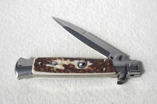 NEW FRANK BELTRAME 9" GENUINE STAG BAYONET BLADE ITALIAN STILETTO