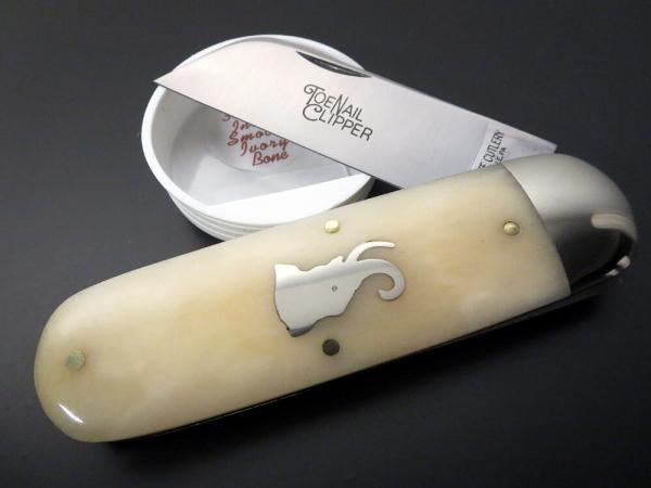 Great Eastern Cutlery #36 Toenail Clipper India Smooth Ivory Bone GEC 363122 Great Eastern Cutlery #36 Toenail Clipper India Smooth Ivory Bone GEC 363122