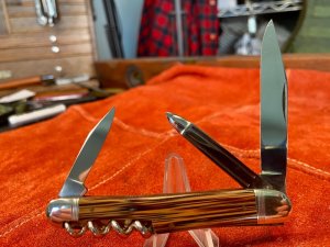 Vintage German Bartenders Knife, stainless, crocus polished, RETRO STYLE   