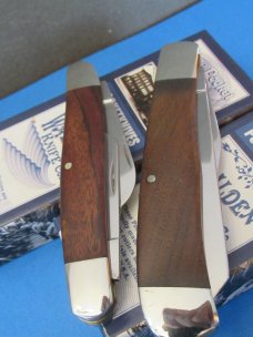 Walden Knife Co  2 for the price of one Walnut Handle Trapper & Stockman 