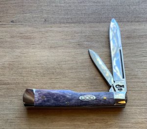 CASE Gunstock Knife Purple Appaloosa
