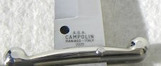 A.G.A. CAMPOLIN 33CM/13" GENUINE STAG OVAL SWINGUARD, NICKEL SILVER BOLSTERS, CERTIFICATE & POUCH