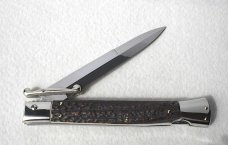 A.G.A. CAMPOLIN 33CM/13" GENUINE STAG OVAL SWINGUARD, NICKEL SILVER BOLSTERS, CERTIFICATE & POUCH