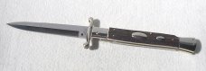 A.G.A. CAMPOLIN 33CM/13" GENUINE STAG OVAL SWINGUARD, NICKEL SILVER BOLSTERS, CERTIFICATE & POUCH