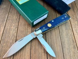 Canal Street Cutlery Swell Center Jack Blue Rope Jigged Bone D2 Steel Serial #9 2011