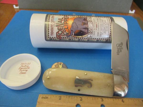 Great Eastern India Smooth Ivory Bone Toenail Clipper Pattern # 363122 Great Eastern India Smooth Ivory Bone Toenail Clipper Pattern # 363122