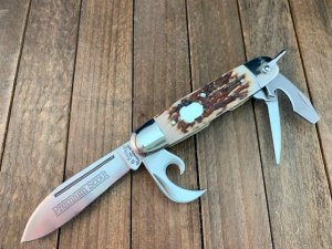 A. G. Russell Premium Scout Knife Stag 2004