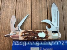 A. G. Russell Premium Scout Knife Stag 2004