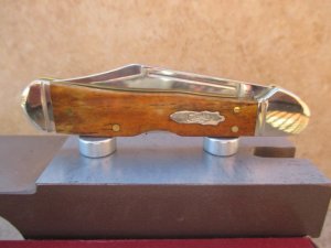 Case Antique Smooth Bone Mini-Copperlock   (Lockback )