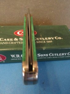 Case XX 2000 Smooth Green Bone Appaloosa RussLock Pattern # 61953 L SS Case XX 2000 Smooth Green Bone Appaloosa RussLock Pattern # 61953 L SS