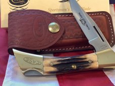 Vintage 1979 Case xx Shark Tooth Folding Hunter Knife w Sheath & Orig Box -5197 LSSP -NOS & Mint Vintage 1979 Case xx Shark Tooth Folding Hunter Knife w Sheath & Orig Box -5197 LSSP -NOS & Mint
