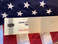 Vintage 1979 Case xx Shark Tooth Folding Hunter Knife w Sheath & Orig Box -5197 LSSP -NOS & Mint Vintage 1979 Case xx Shark Tooth Folding Hunter Knife w Sheath & Orig Box -5197 LSSP -NOS & Mint