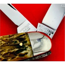 Vintage H. BOKER & CO 4-Blade Equal End Folding Pocket Knife Salesman’s Sample c.1891-1944 Bone Vintage H. BOKER & CO 4-Blade Equal End Folding Pocket Knife Salesman’s Sample c.1891-1944 Bone