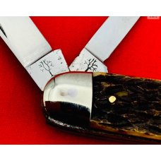Vintage H. BOKER & CO 4-Blade Equal End Folding Pocket Knife Salesman’s Sample c.1891-1944 Bone Vintage H. BOKER & CO 4-Blade Equal End Folding Pocket Knife Salesman’s Sample c.1891-1944 Bone