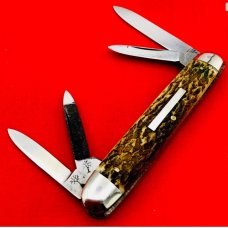 Vintage H. BOKER & CO 4-Blade Equal End Folding Pocket Knife Salesman’s Sample c.1891-1944 Bone Vintage H. BOKER & CO 4-Blade Equal End Folding Pocket Knife Salesman’s Sample c.1891-1944 Bone
