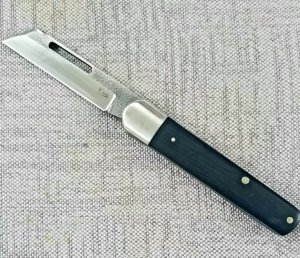 K'roo African Blackwood Sheepsfoot Sleeveboard Jack.3.75..slip..coa...N690. Klassic Kroo..