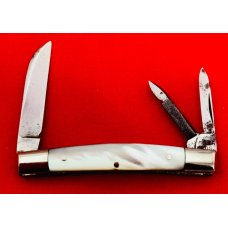 Vintage MILLER BROS 3-Blade Congress Splitback Whittler Folding Pocket Knife c.1872-1926