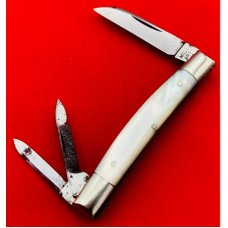Vintage MILLER BROS 3-Blade Congress Splitback Whittler Folding Pocket Knife c.1872-1926