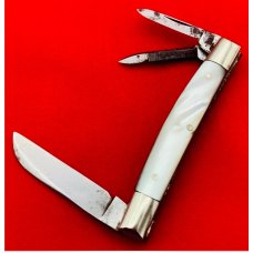 Vintage MILLER BROS 3-Blade Congress Splitback Whittler Folding Pocket Knife c.1872-1926