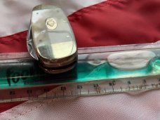 1996 Bulldog Brand, HAND MADE 2 Blade Baby Sunfish w/ Pearl Looking Handles +Multi-Color Sunfish 1996 Bulldog Brand, HAND MADE 2 Blade Baby Sunfish w/ Pearl Looking Handles +Multi-Color Sunfish