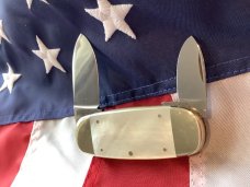 1996 Bulldog Brand, HAND MADE 2 Blade Baby Sunfish w/ Pearl Looking Handles +Multi-Color Sunfish 1996 Bulldog Brand, HAND MADE 2 Blade Baby Sunfish w/ Pearl Looking Handles +Multi-Color Sunfish
