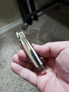 6" OAL Hubertus Stag Leverlock 6" OAL Hubertus Stag Leverlock