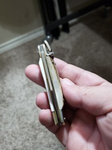 6" OAL Hubertus Stag Leverlock 6" OAL Hubertus Stag Leverlock