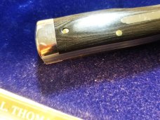 GEC Great Eastern Cutlery 44 Gunstock Buffalo Jack 441218 OD Green Linen Micarta
