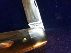 GEC Great Eastern Cutlery 44 Gunstock Buffalo Jack 441218 OD Green Linen Micarta