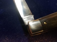 GEC Great Eastern Cutlery 44 Gunstock Buffalo Jack 441218 OD Green Linen Micarta