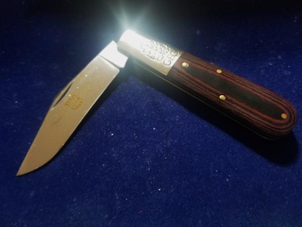 Great Eastern Cutlery #86 2-Acorn Barlow 440C Red & Black Micarta GEC 861121