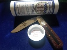 Great Eastern Cutlery #86 2-Acorn Barlow 440C Red & Black Micarta GEC 861121