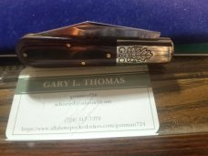 Great Eastern Cutlery #86 2-Acorn Barlow 440C Red & Black Micarta GEC 861121