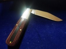 Great Eastern Cutlery #86 2-Acorn Barlow 440C Red & Black Micarta GEC 861121