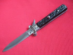 Vintage Italian Maserin & De Nardo Fulcrum Shell Puller Switchblade Knife