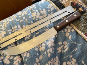 LARGE Vintage W.R. Case XX professional butcher knife 111-10 Cimitar 