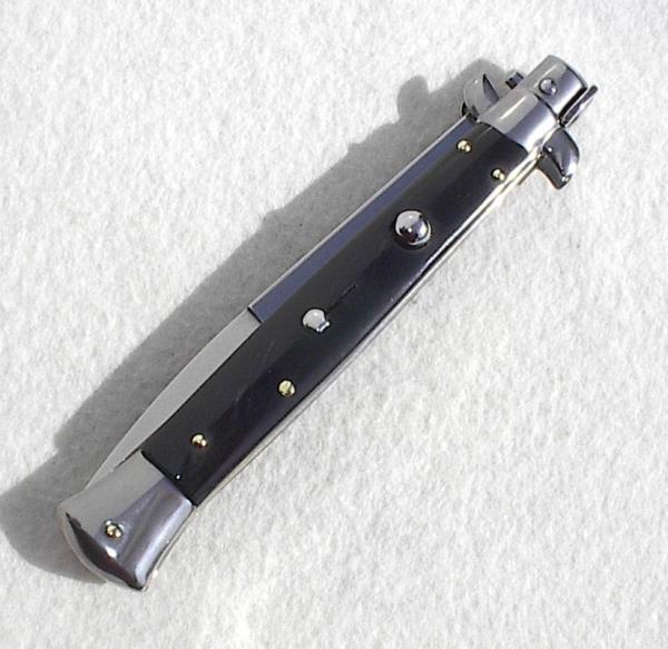 NEW FRANK BELTRAME 11" GENUINE DARK BUFFALO HORN BAYONET BLADE ITALIAN STILETTO