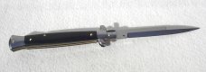 NEW FRANK BELTRAME 11" GENUINE DARK BUFFALO HORN BAYONET BLADE ITALIAN STILETTO