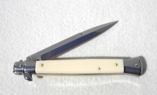 NEW 11" FRANK BELTRAME ACRYLIC IVORY BAYONET BLADE ITALIAN STILETTO