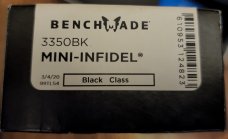 Benchmade 3350BK Mini-Infidel Dagger AUTO OTF Knife Benchmade 3350BK Mini-Infidel Dagger AUTO OTF Knife