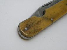 Vintage Russell USA Bone Easy Open Daddy Barlow Knife c.1933-1941